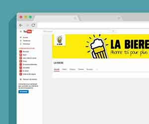 Création de Bandeau Youtube Pas Cher de Jeux en Ligne - Création de Bandeau Youtube de jeux en ligne La plateforme de jeux La Bière