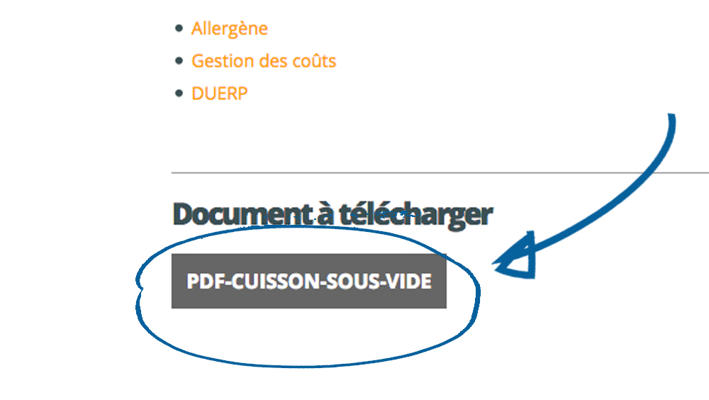 Option  Téléchargement de fichiers depuis votre site internet Mise à disposition de documents à vos visiteurs