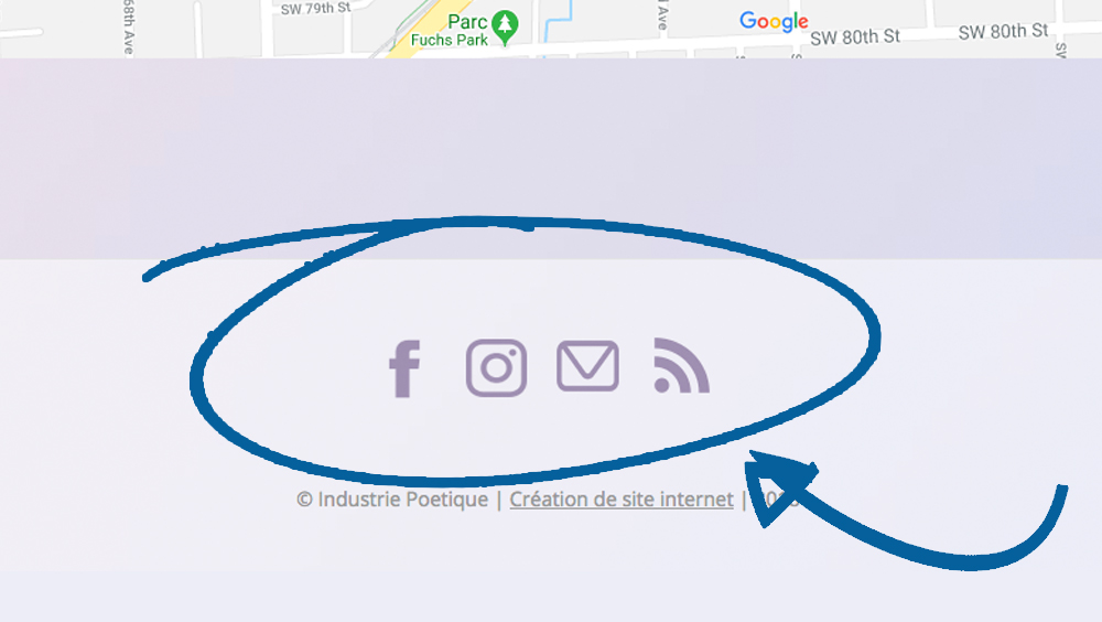 Option  partages et liens de vos réseaux sociaux  sur votre site internet Ces boutons sont des alliés indispensables à votre communication