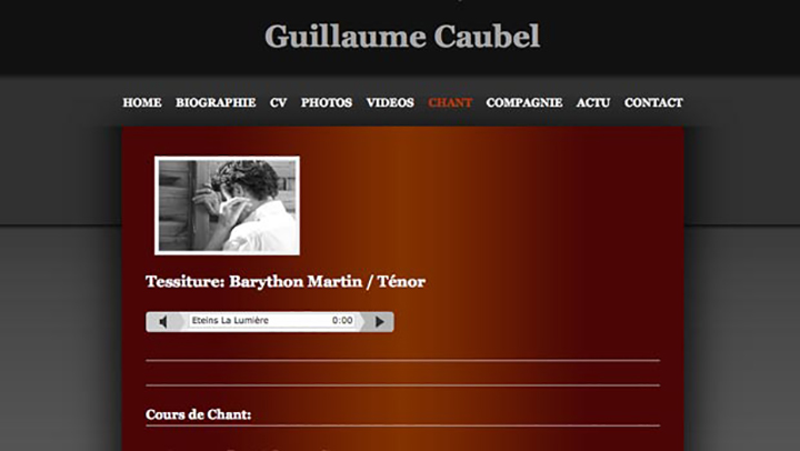 Insertion d’un lecteur de musique audio