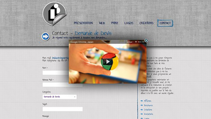 Pop up à l'arrivé sur votre site web