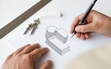 Commencement du travail du projet de création graphique