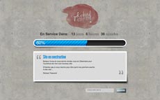 Page Provisoire d'annonce d'ouverture du site internet