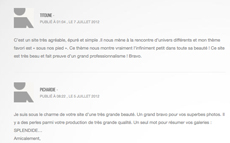 Livre d'or et commentaires avec formulaire de contact